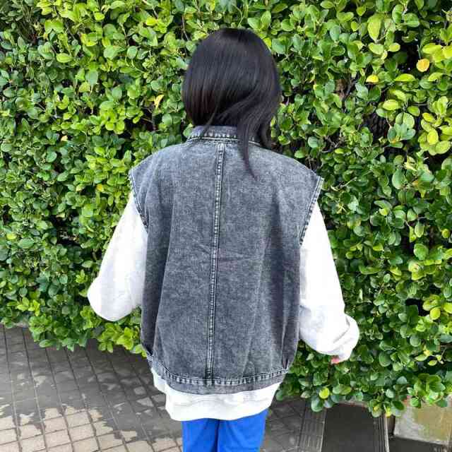 デニムビッグベスト