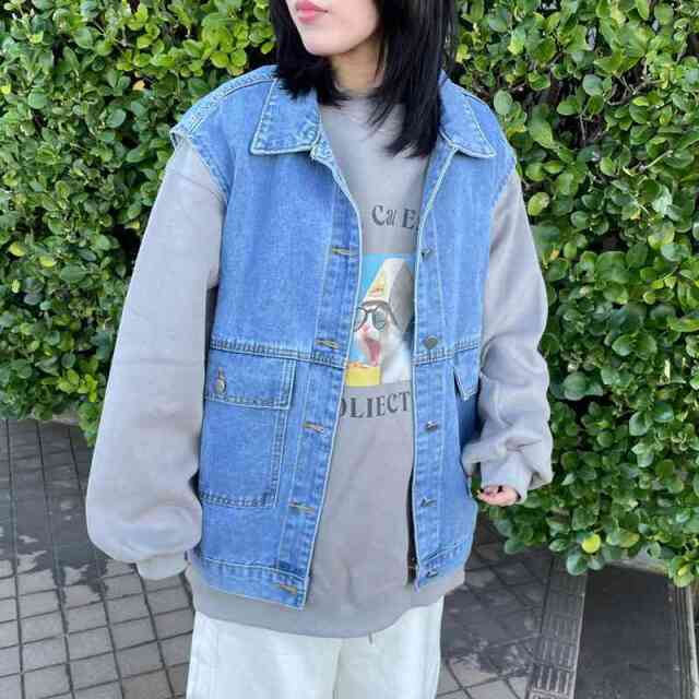 デニムビッグベスト