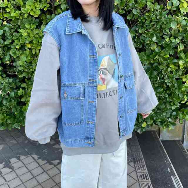 デニムビッグベスト