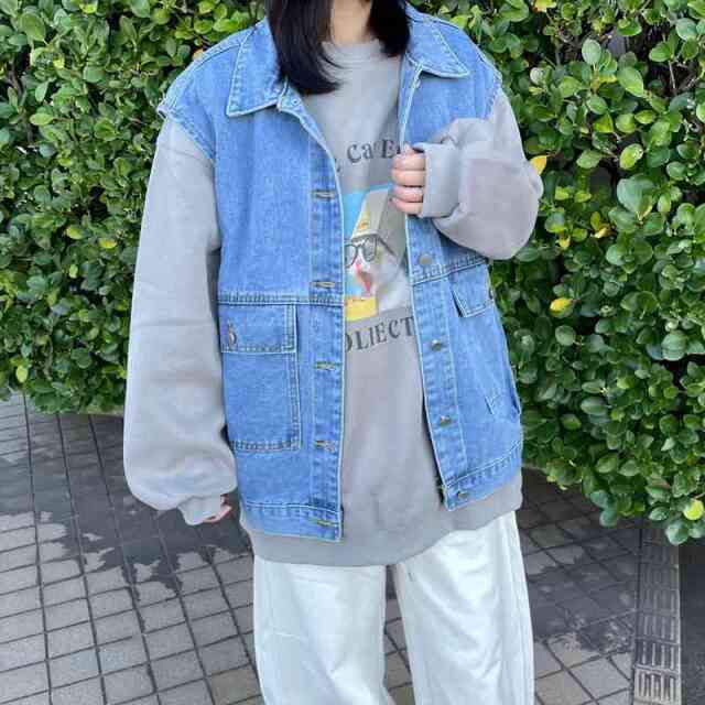 デニムビッグベスト