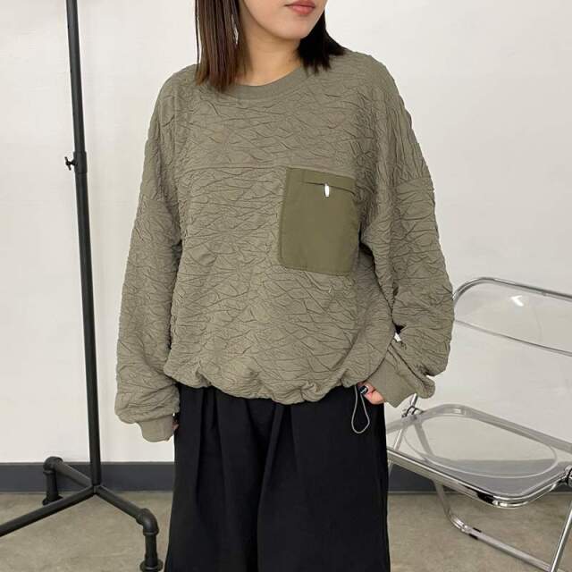 カットキルトプルオーバー