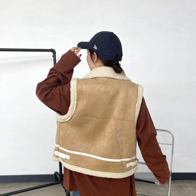 CRB ムートンベスト|TiMTiMオンラインストア|レディースアパレル通販