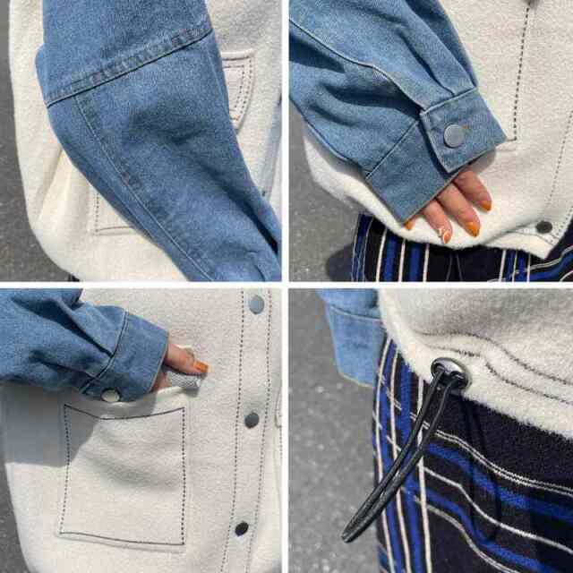 袖デニムジャケット