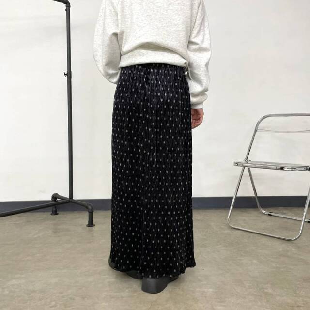 ベロアドットIラインスカート