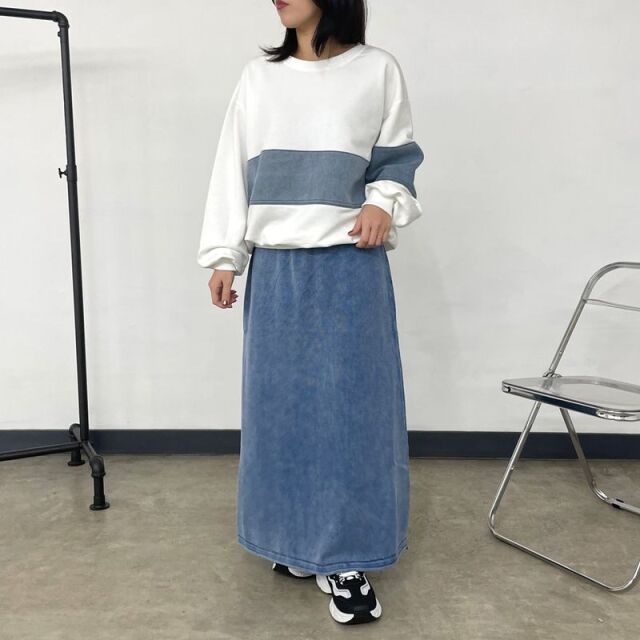 ストライプバンドカラーシャツ