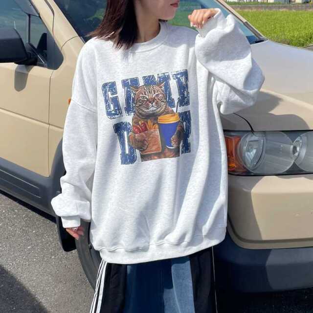 ネコプリントプルオーバー