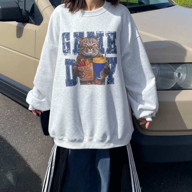 ネコプリントプルオーバー