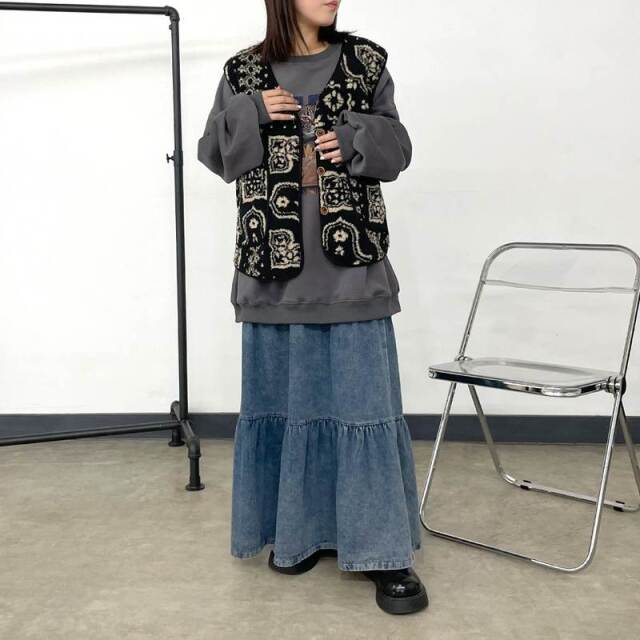 ネコプリントプルオーバー