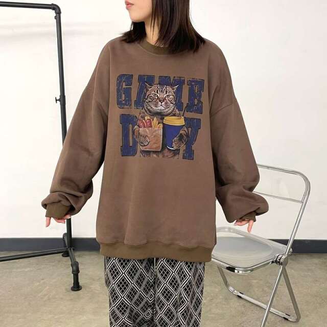 ネコプリントプルオーバー