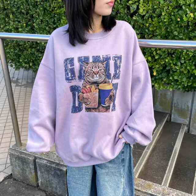 ネコプリントプルオーバー