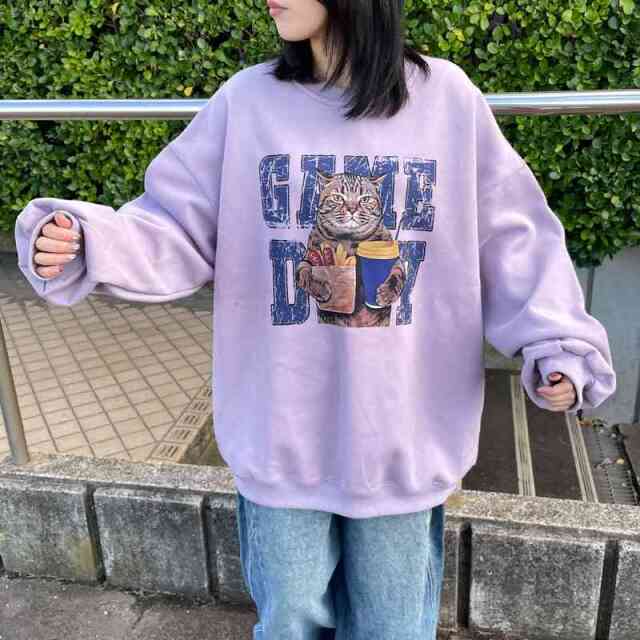 ネコプリントプルオーバー