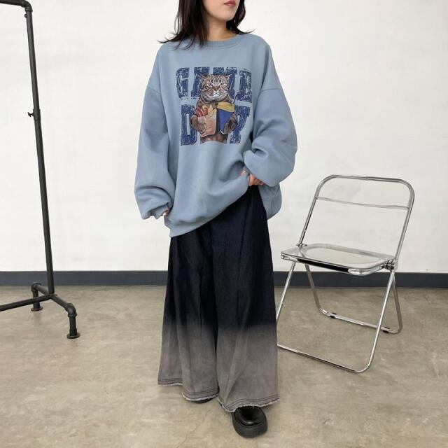 ネコプリントプルオーバー