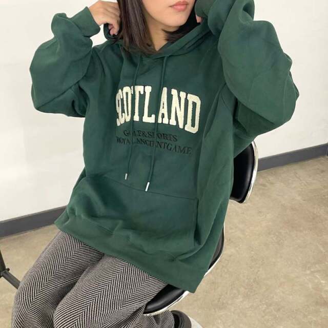 サガラ刺繍ロゴBIGパーカー