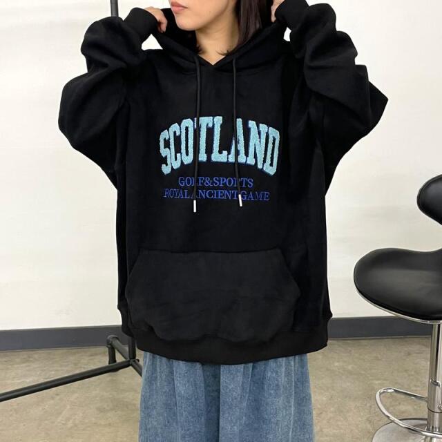 サガラ刺繍ロゴBIGパーカー