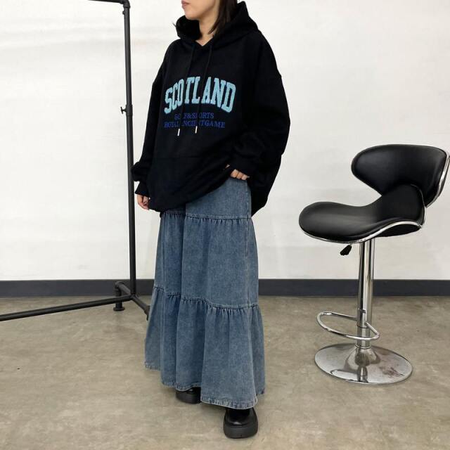 サガラ刺繍ロゴBIGパーカー