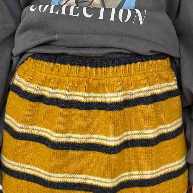 マルチボーダーニットIラインスカート