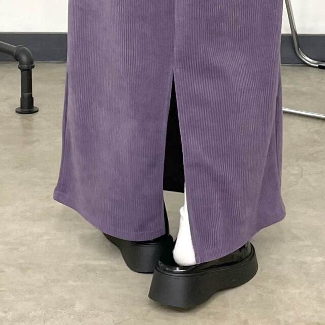 コーデュロイIラインスカート