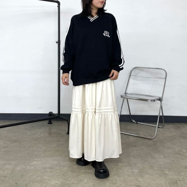 コーデュロイティアードスカート