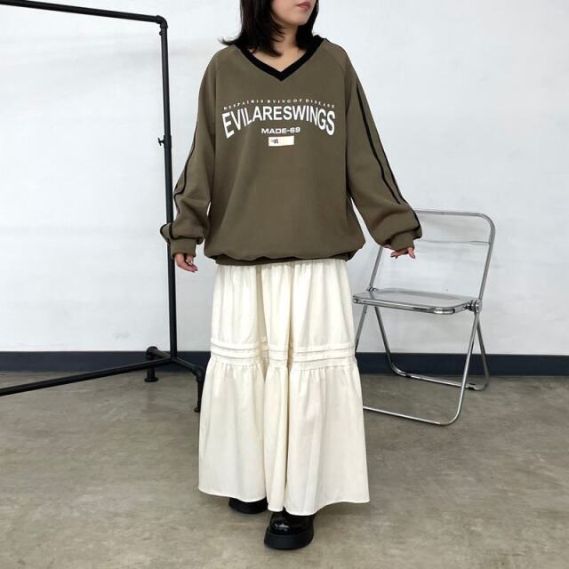 コーデュロイティアードスカート