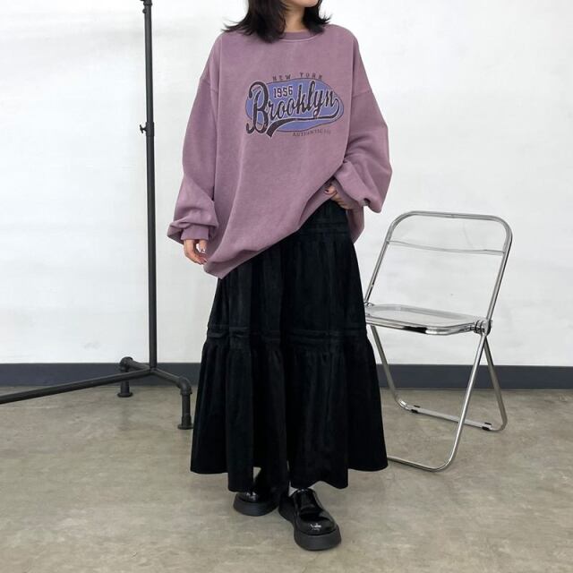 コーデュロイティアードスカート