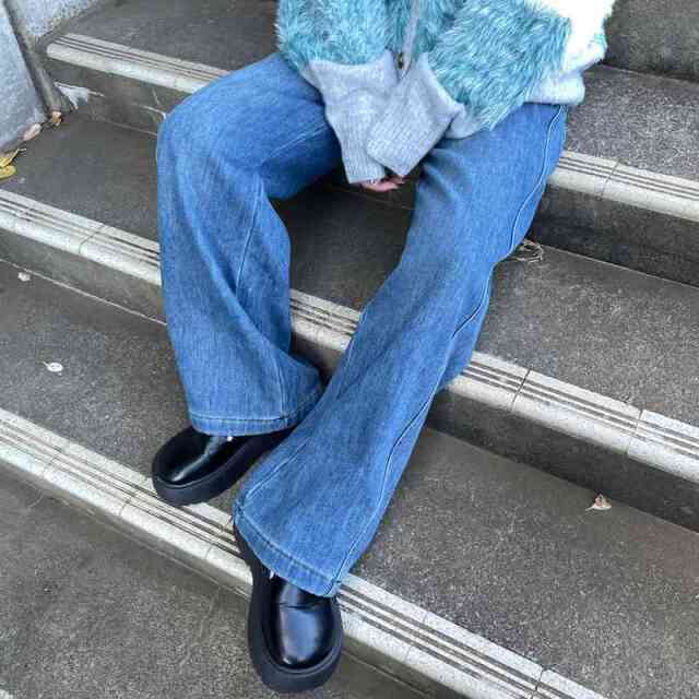 暖デニムパンツ