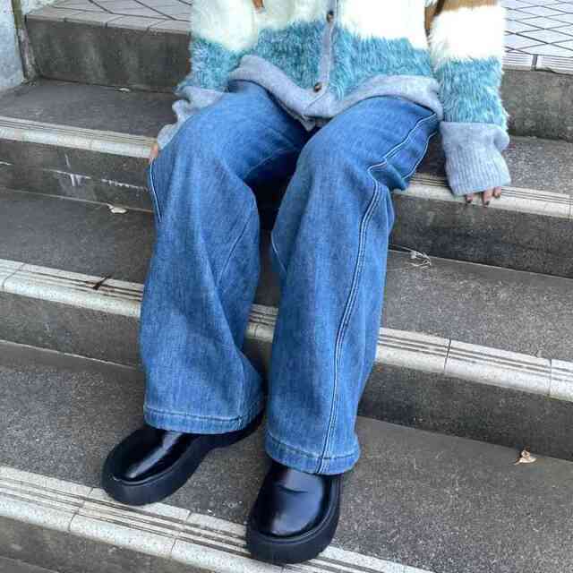 暖デニムパンツ