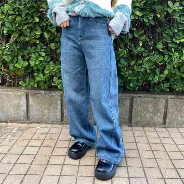 暖デニムパンツ
