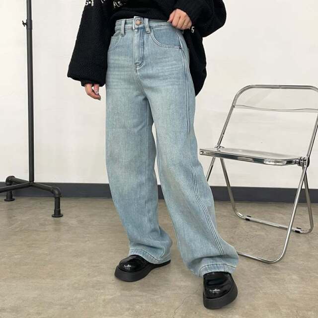 暖デニムパンツ