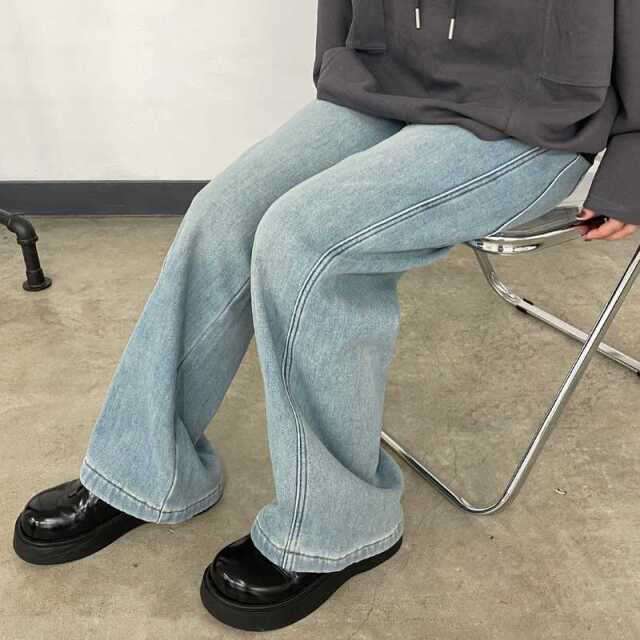 暖デニムパンツ