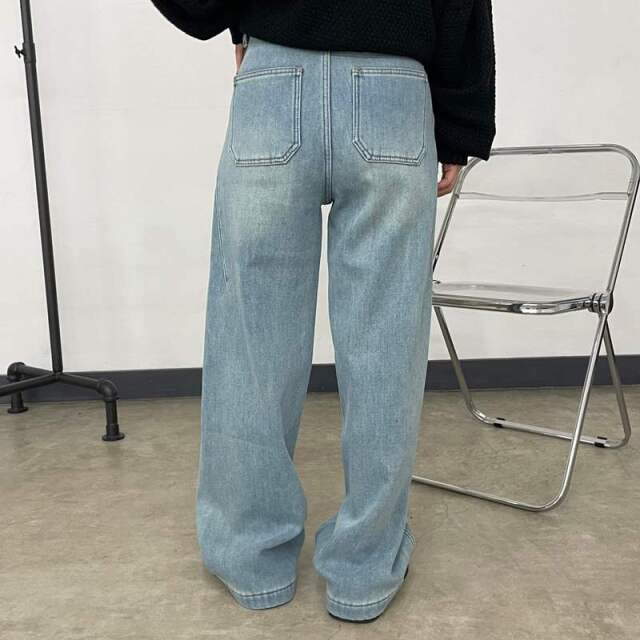 暖デニムパンツ