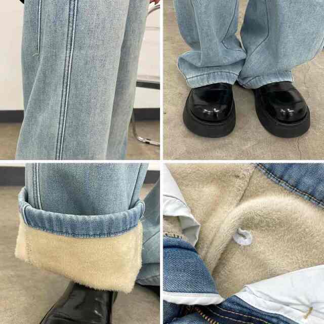暖デニムパンツ