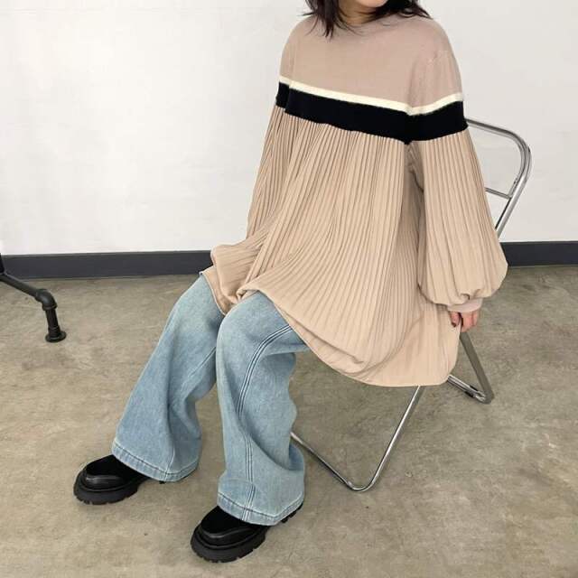 暖デニムパンツ