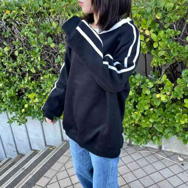 暖袖ラインチュニック