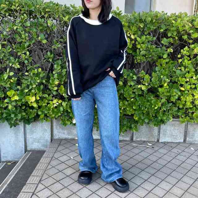 暖袖ラインチュニック