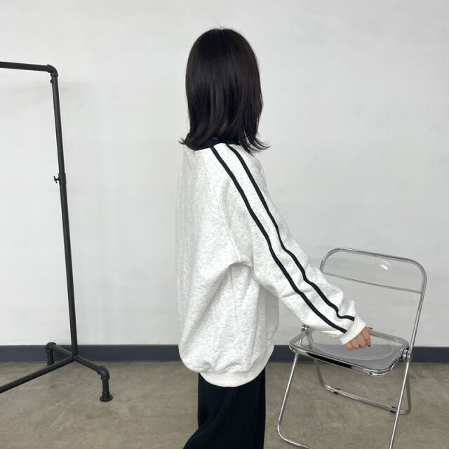 暖袖ラインチュニック