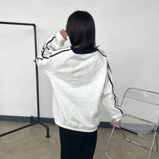 暖袖ラインチュニック