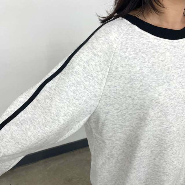 暖袖ラインチュニック