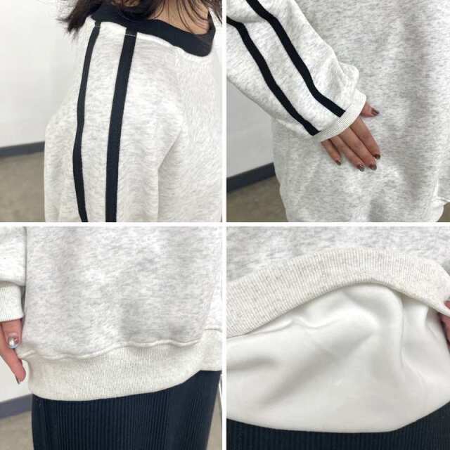 暖袖ラインチュニック