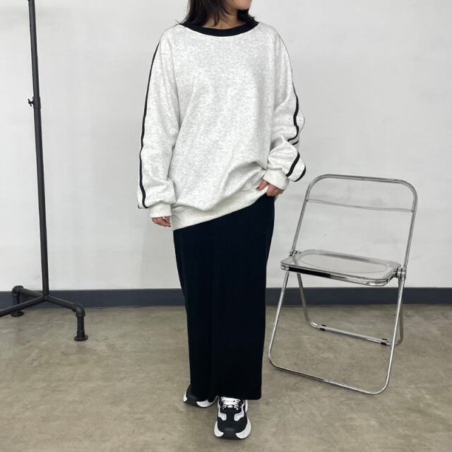 暖袖ラインチュニック