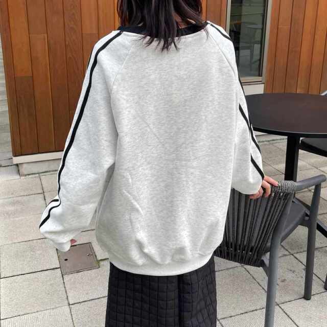 暖ラインゲームシャツプルオーバー