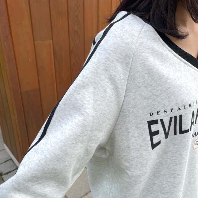 暖ラインゲームシャツプルオーバー