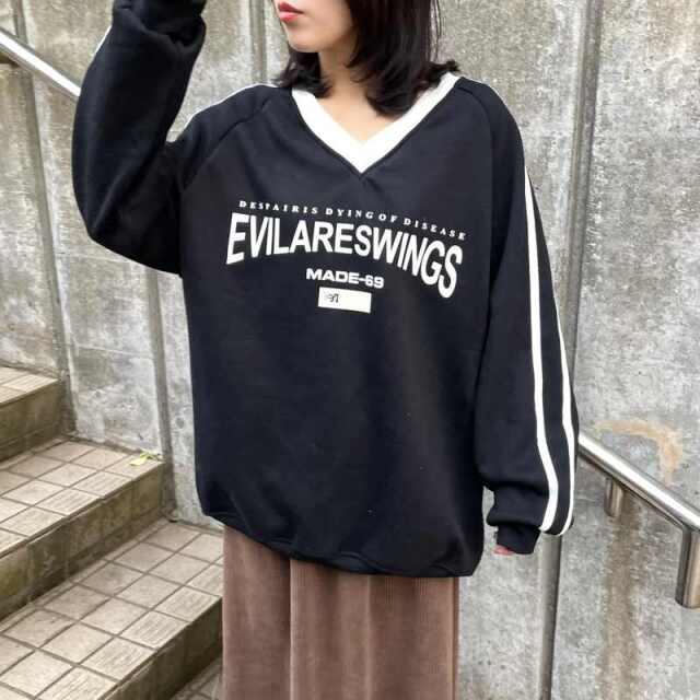 暖ラインゲームシャツプルオーバー