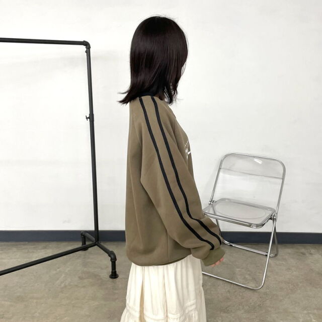 暖ラインゲームシャツプルオーバー