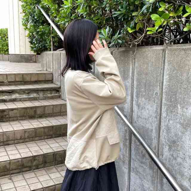 キルト切替ドロストプルオーバー