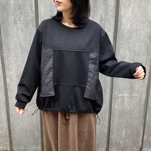 キルト切替ドロストプルオーバー