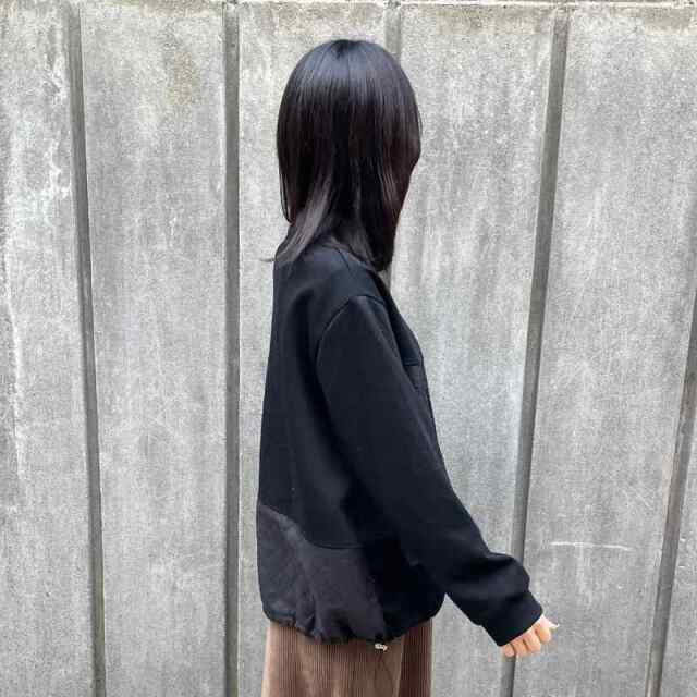 キルト切替ドロストプルオーバー