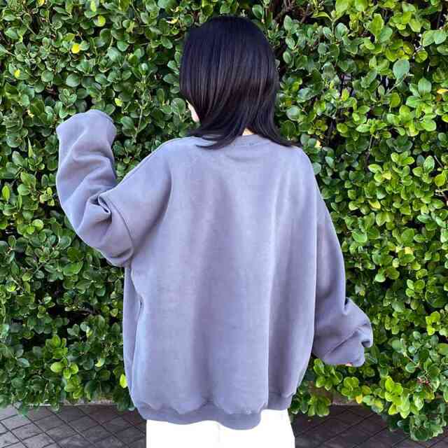 猫プリントロゴプルオーバー