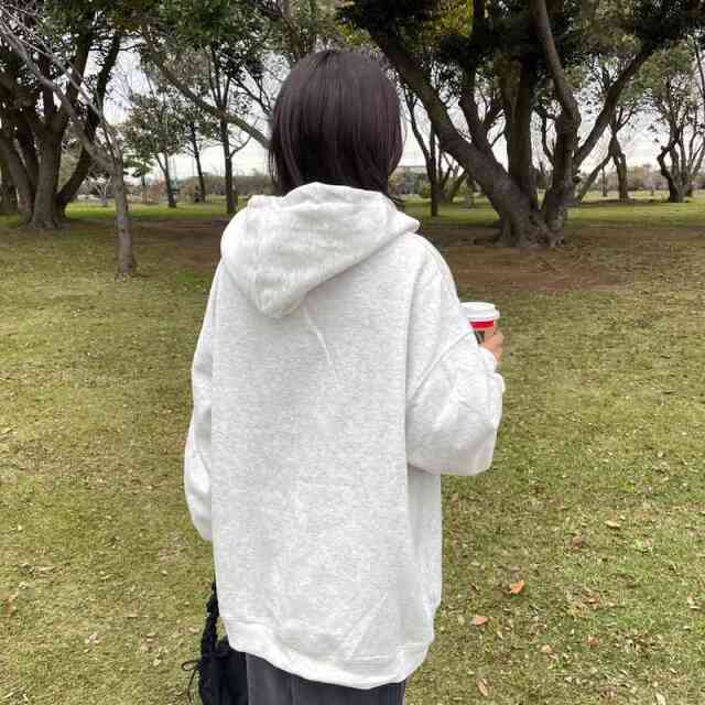 ハーフZIPロゴパーカー