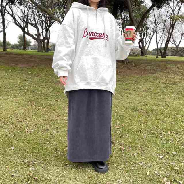 ハーフZIPロゴパーカー