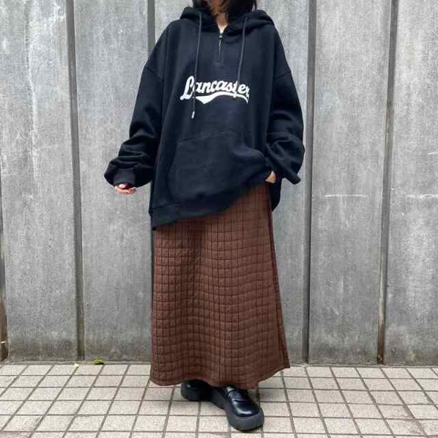 ハーフZIPロゴパーカー